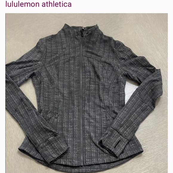 lululemon athletica Jackets & Blazers - Lululemon Athletica Gray Textured Jacket
